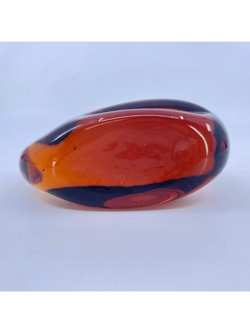 vintage pilgrim glass whale amber hand sculpted nautical coastal decor - Picture 10 of 10